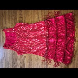 HALLOWEEN 🎃🎃🎃 red sequin flapper dress
